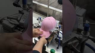 The assembly process of hatOEM cap manufacturerClosed baseball capPonytail Baseball Cap hat [upl. by Ecirtaeb]