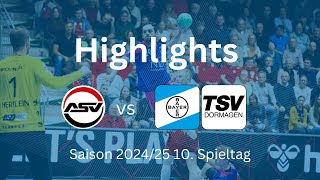 Highlights ASV Hamm Westfalen  TSV Bayer Dormagen  10Spieltag  2HandballBundesliga [upl. by Shyamal536]