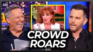 Gutfeld Crowd Roars at Dave Rubin’s Reaction to ‘The View’ Host’s Admission [upl. by Adnorrahs]