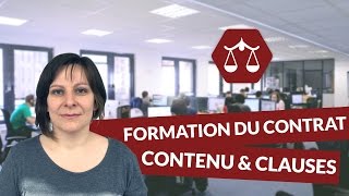 La formation du contrat  contenu clauses générales et particulières  STMG Droit  digiSchool [upl. by Kuehn]