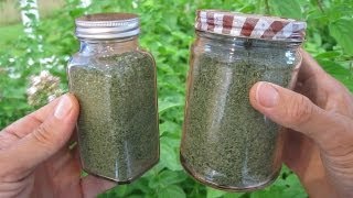 Oregano Harvest Drying Grinding Processing Survivalist Stockpile Garden Harvesting Spices [upl. by Cartwell]