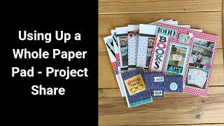 Using Up a Whole Paper Pad  Ideas for Using Scrapbook Paper  Project Share [upl. by Sandstrom]