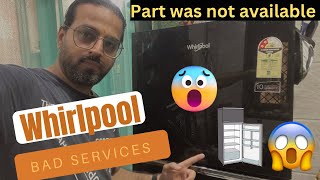 Bad service by whirlpool India  Part of the fridge was not available ​⁠whirlpoolindia [upl. by Lamee662]