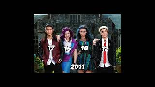 Descendants cast through the years fyp disney descendants shorts [upl. by Hedve]