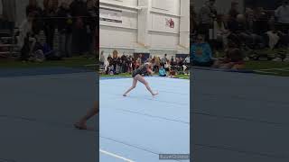 USA Gymnastics Level 8 Floor Exercise SlowMotion 1 of 3  Tiki Classic gymnast gymnasticshorts [upl. by Katya]