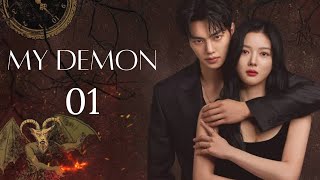 My Demon episode 1 in hindi dubbed My demon in hindi explanation K drama in hindi [upl. by Elleirua]