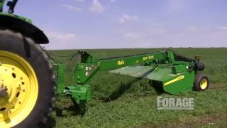 Hay mower demonstration at Regancrest Holsteins Inc [upl. by Ariahay]