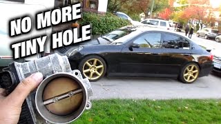 75mm Big Bore Throttle Body Upgrade  G35 350Z 350GT [upl. by Oirramaj543]