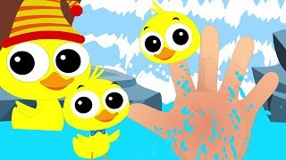 เป็ดนิ้วครอบครัว  นิ้วครอบครัวเพลง  เด็กบทกวีในภาษาไทย  Kids Rhymes  Duck Finger Family Song [upl. by Naves]