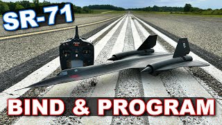 EFlite SR71 Blackbird 40mm RC EDF Jet  Binding and Programming [upl. by Brittaney]