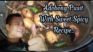 Adobong Pusit With Sweet Spicy Recipe easyrecipe yummyfood pusit nonoyvloggertvchannel6907 [upl. by Omor780]