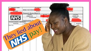 So this is How much NHS pays a Band 5 Research Nurse in the United Kingdom 😱 NHS Payslip Explained [upl. by Rakel]