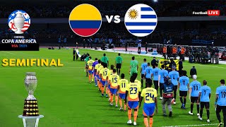 COLOMBIA vs URUGUAY  SEMIFINAL COPA AMÉRICA 2024  PARTIDO COMPLETO PENALES  JUEGO PES REALISTA [upl. by Alver]