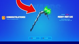 How To Get MINTY PICKAXE FREE in Fortnite Chapter 5 Free Merry Mint Axe Code Chapter 5 [upl. by Ausoj]