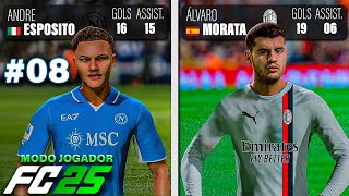 ANDRÉ ou MORATA QUEM É MELHOR  MODO CARREIRA JOGADOR EA FC 25 TEMP 01 EP 08 PC [upl. by Ekusuy]