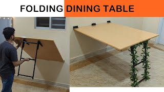 Folding Dining Table DIY Wall Mounted [upl. by Nnaael]