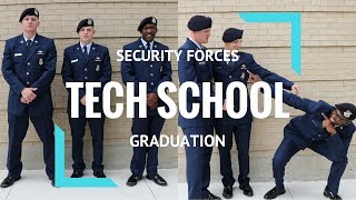 SECURITY FORCES TECH SCHOOL GRADUATION  LACKLAND AFB  TEAM 021 [upl. by Asylla709]