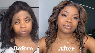 COMMENT FAIRE UNE COLORATION HIGHLIGHT SOIT MÊME INCROYABLE TRANSFORMATION DE CETTE PERRUQUE [upl. by Josi]