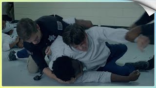 cobra kai season 3 robby keene prison fight scene [upl. by Meg]