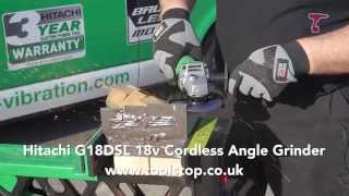 Hitachi G18DSL 8V Cordless liion Angle Grinder from Toolstop [upl. by Lally]