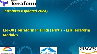 Lec38  Terraform In Hindi  Part 7  Lab Terraform Modules [upl. by Felise]