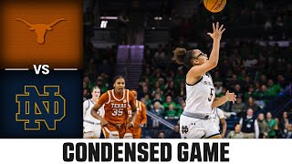 Texas vs Notre Dame Condensed Game  202425 ACC Womens Basketball [upl. by Yendirb]