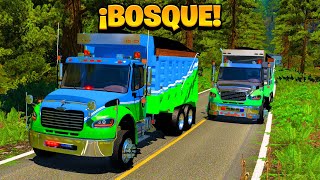 ¡RUTA EN VOLQUETA POR EL BOSQUE  American Truck Simulator [upl. by Lledrev]