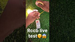 Rccb live test  shorts trendingshorts trending [upl. by Ahcirt]