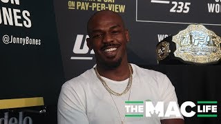 Jon Jones talks Daniel Cormier at heavyweight Picograms and Cocaine Jokes [upl. by Acinoj219]