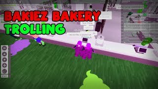 TROLLING AT BAKIEZ BAKERY CAFE  ROBLOX TROLLING [upl. by Anin]