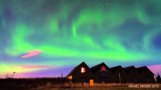 Aurores boréales  Islande 2015  Time lapse [upl. by Salvay]