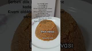 İrmik helvası🤩 food yemektarifleri hamurişi tatlıtarifleri irmikhelvası şerbetlitatlıtarifleri [upl. by Martinson]