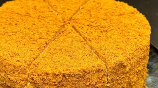 Medovik  Russian Honey Cake Recipe [upl. by Eimareg]