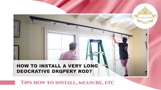 Video 58 Innovative Design Series Installing a Heavy Duty Deco Rod including FBrackets Curtains [upl. by Massarelli]