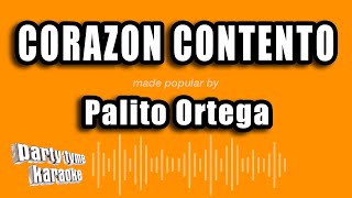 Palito Ortega  Corazon Contento Versión Karaoke [upl. by Enelhtac]