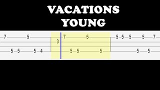 Vacations  Young Easy Ukulele Tabs Tutorial [upl. by Fisk295]