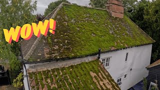 I Remove A SHOCKING Amount Of Growth Before The Moss Completely DESTROYS This Roof [upl. by Glialentn482]