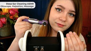 Deeply Cleaning Your Ears Inside amp Out Ear Palpation Otoscope Massage 💤 ASMR Soft Spoken RP [upl. by Rosenberger]