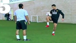 Cristiano Ronaldo AMAZING Freestyle Football Skills  5 Silks [upl. by Menis181]