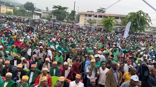 Le candidat Bourhane Hamidou en démonstration au stade Ajao [upl. by Kala]