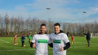 Freestyle football display on new 3G pitch at Wodson Park [upl. by Oine]