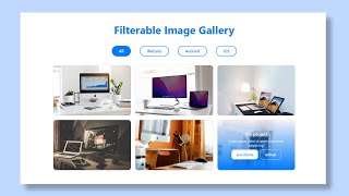 Filterable Image Gallery in HTML CSS amp JavaScript  Responsive Portfolio Filter Gallery [upl. by Retepnhoj275]