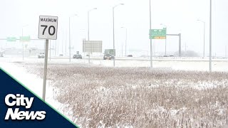 Southern Manitoba gearing up for historic blizzard [upl. by Ennayd]