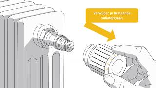 Installatie handleiding slimme radiatorkraan io NL [upl. by Sioux593]