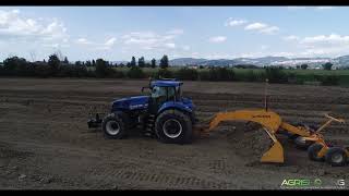 Livellamento Terreno 2018  New Holland T8 con Livella Mara 7 mt [upl. by Annaoj956]