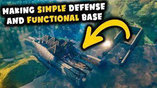 Making Simple Defense and Functional Base  Valheim [upl. by Stockton]