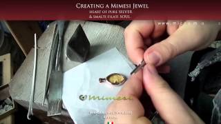 Smalti Filati Micro Mosaic Jewellery Pendant creative process HD video [upl. by Hardigg]