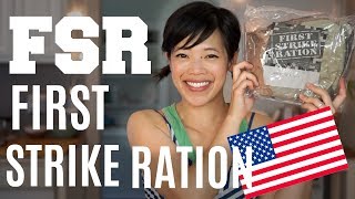 FIRST STRIKE RATION Menu 6  FSR Military Ration Taste Test [upl. by Ruosnam665]