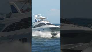 Splashing Azimut 54  Haulover inlet [upl. by Tamma]