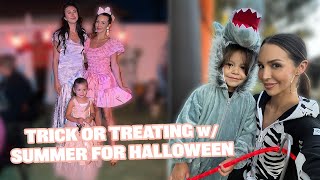 Trick Or Treating with Summer Moon  Scheana Shay [upl. by Annaira857]